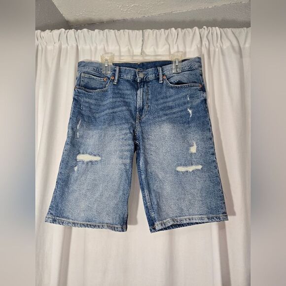 H&M Regular Fit Jeans Shorts Sz 34 - Picture 3 of 6